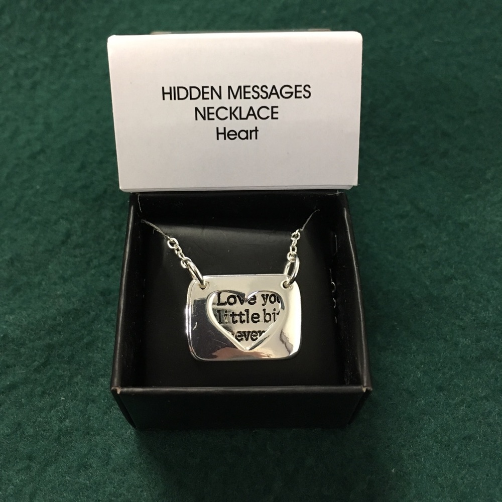 Avon Heart Hidden Message Necklace